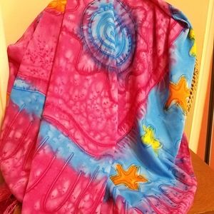 Island Style Tie Dye Scarf Wrap